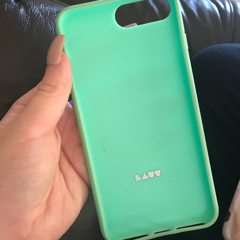 mint green iphone 7+ case